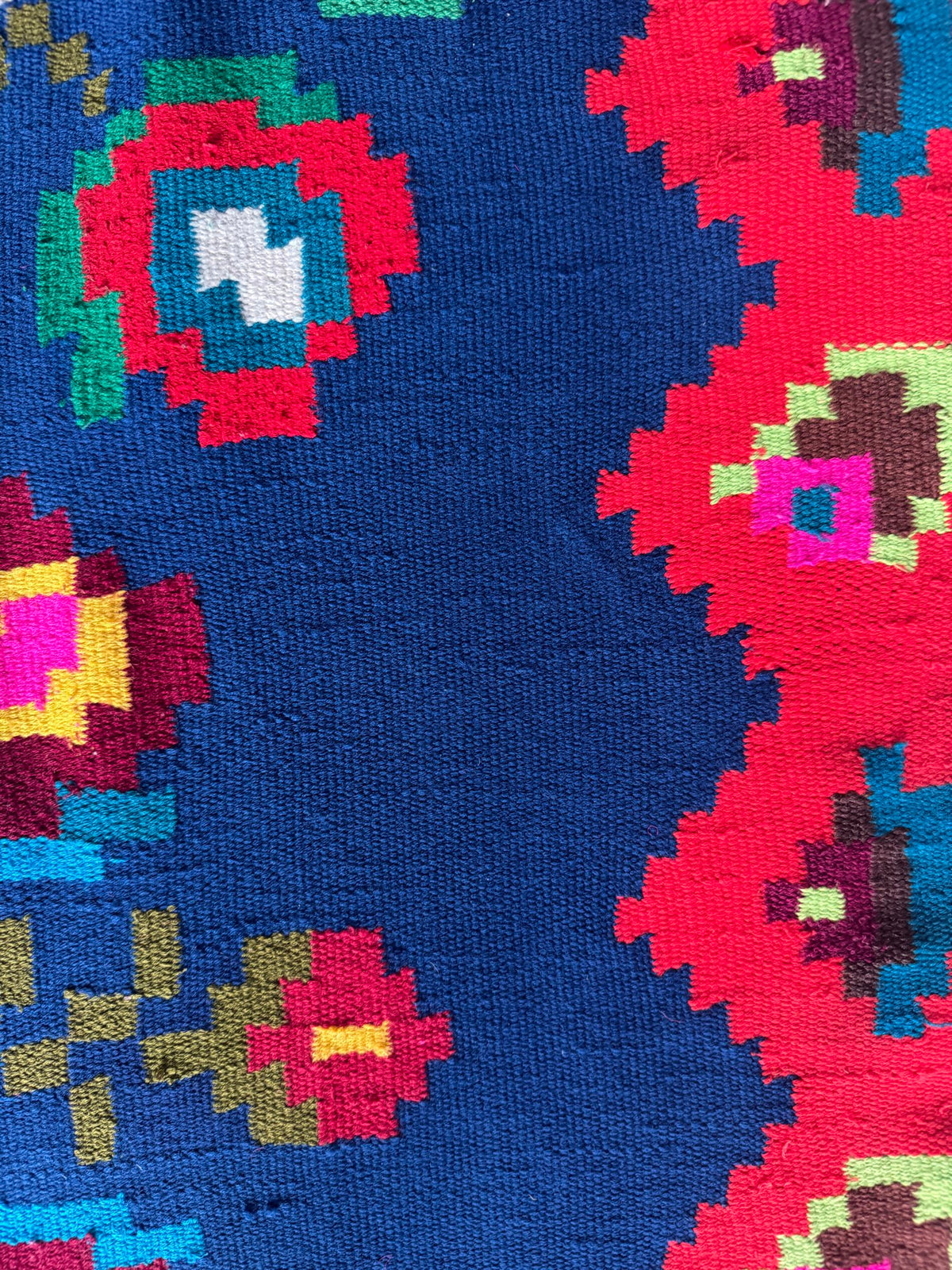 Vintage Blue Floral Maramureș Kilim Rug, 210x120 cm, view 7