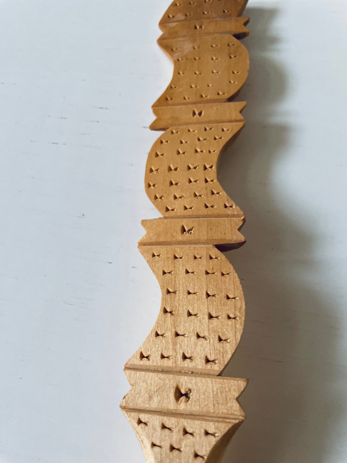 Hand-Carved Wooden Spoon from Moldavia, 27 cm, view 2