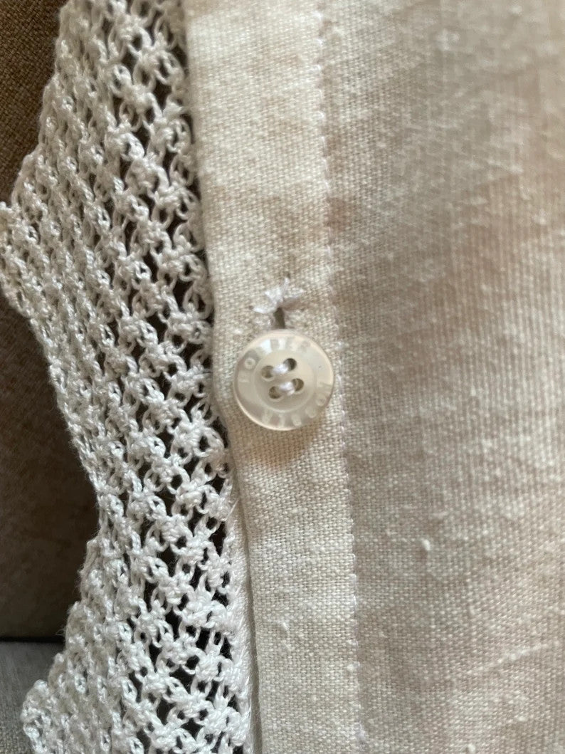 Cross-Stitch Floral Pillow Case from Old Towel, 40x35 cm, view 3