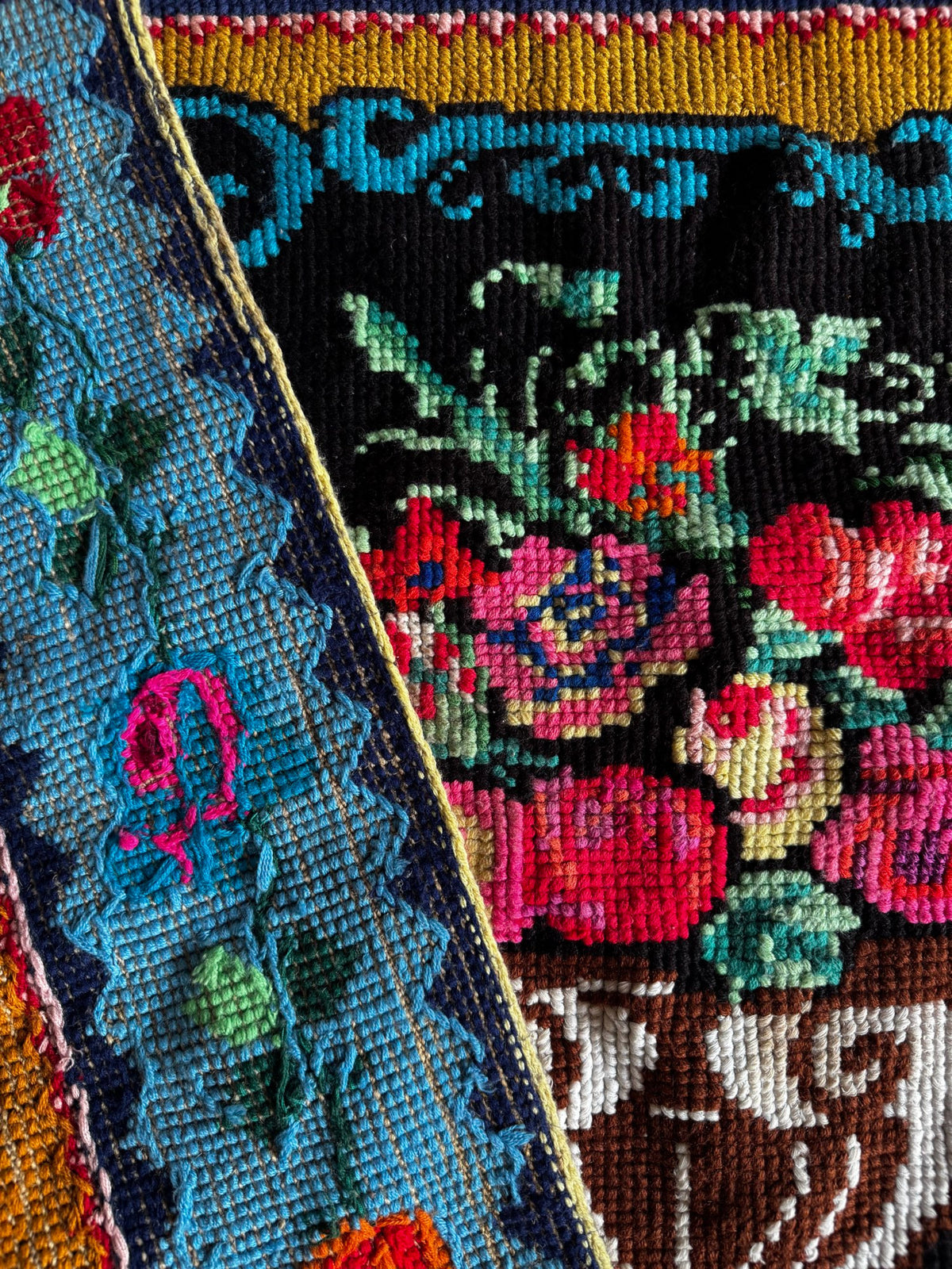 Cross-Stitch Wall Hanging, Flower Baskets, 275x95 cm, view 14