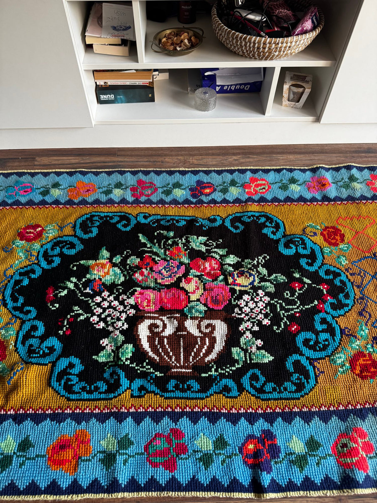 Cross-Stitch Wall Hanging, Flower Baskets, 275x95 cm, view 9