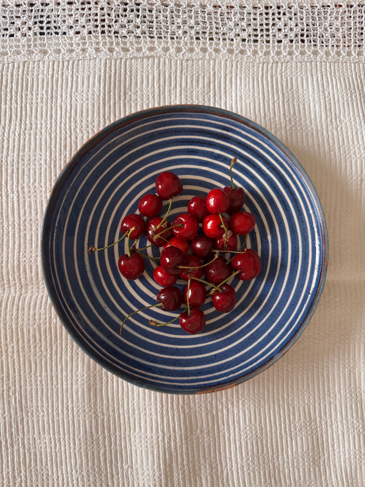 Horezu Ceramic Plate, Spiral Design, 21 cm, view 8