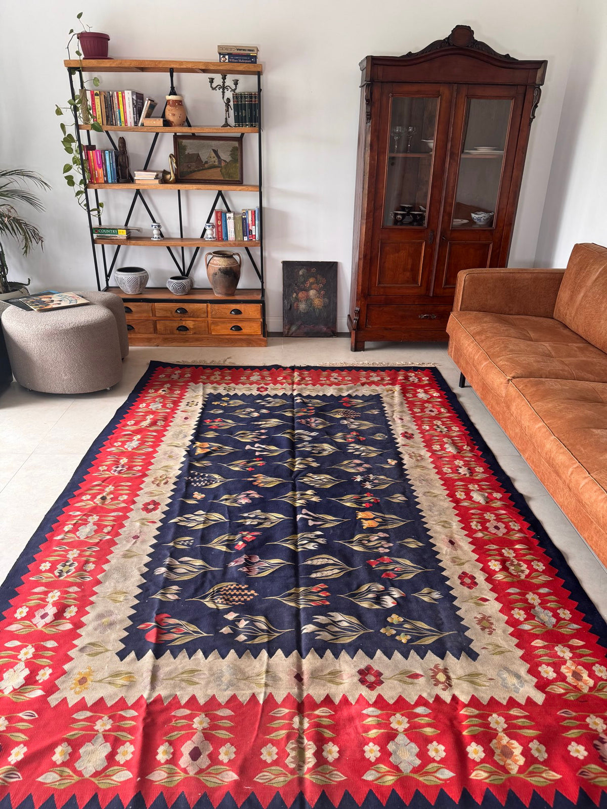 Vintage Floral Oltenian Wool Rug, 300x200 cm, view 2