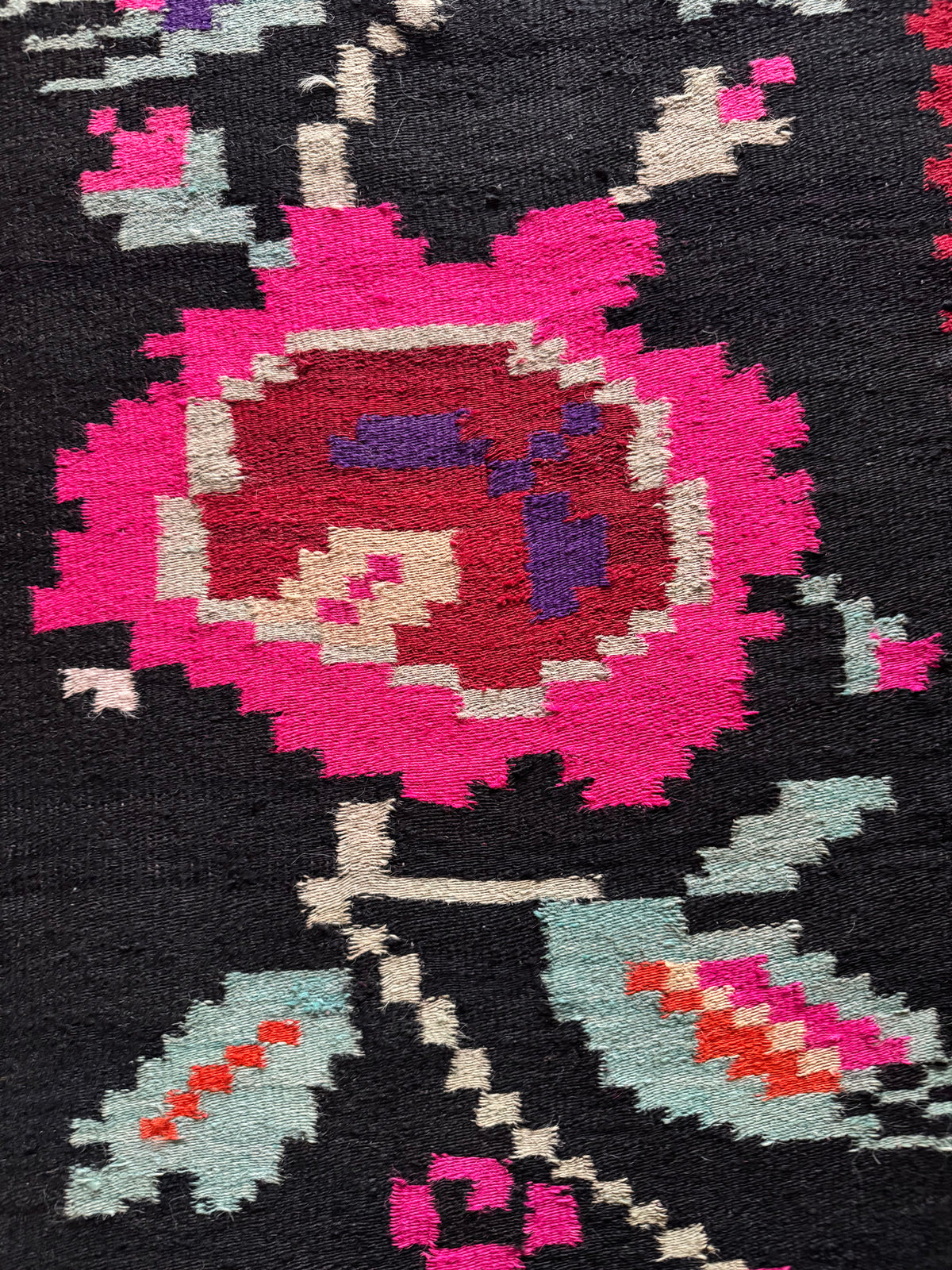 Vintage Floral Maramureș Wool Runner Rug, 368x67 cm, view 9