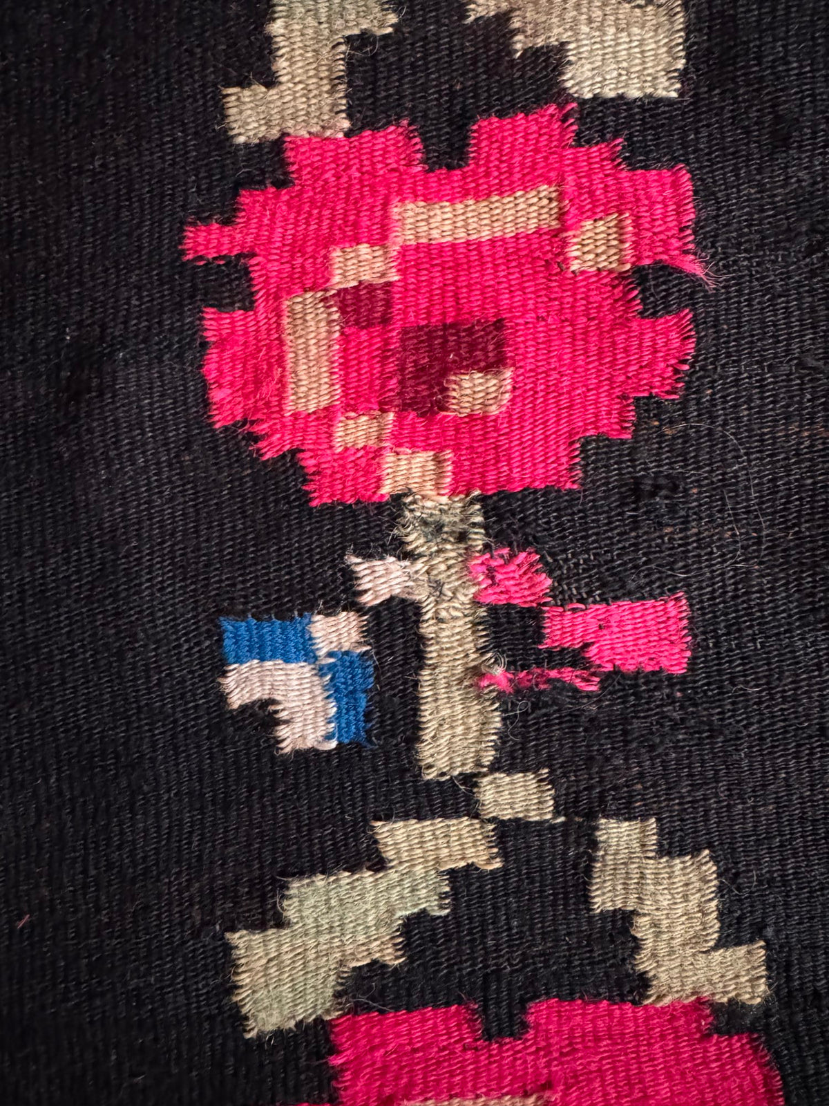 Vintage Pink Floral Maramureș Rug, 162x125 cm, view 9