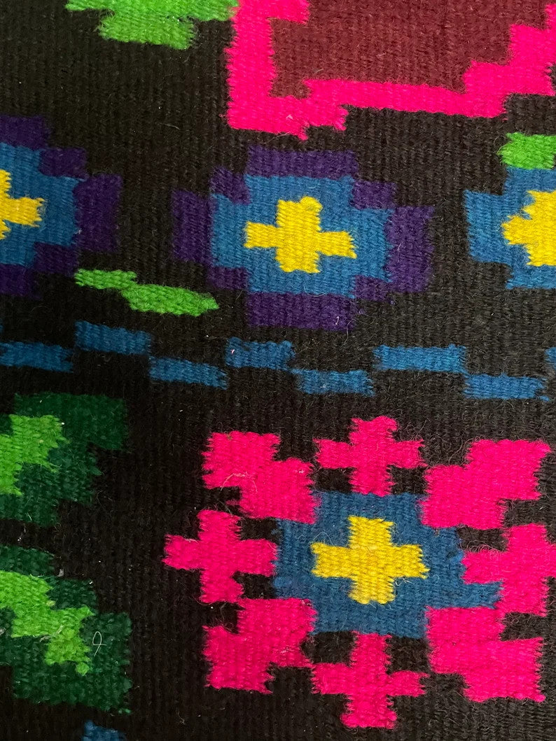 Handwoven Floral Maramureș Wool Rug, 208x160 cm, view 7