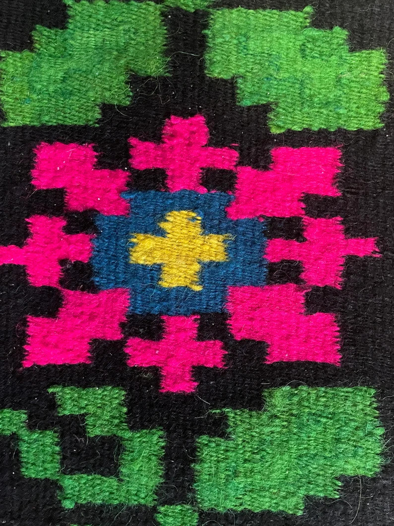 Handwoven Floral Maramureș Wool Rug, 208x160 cm, view 8