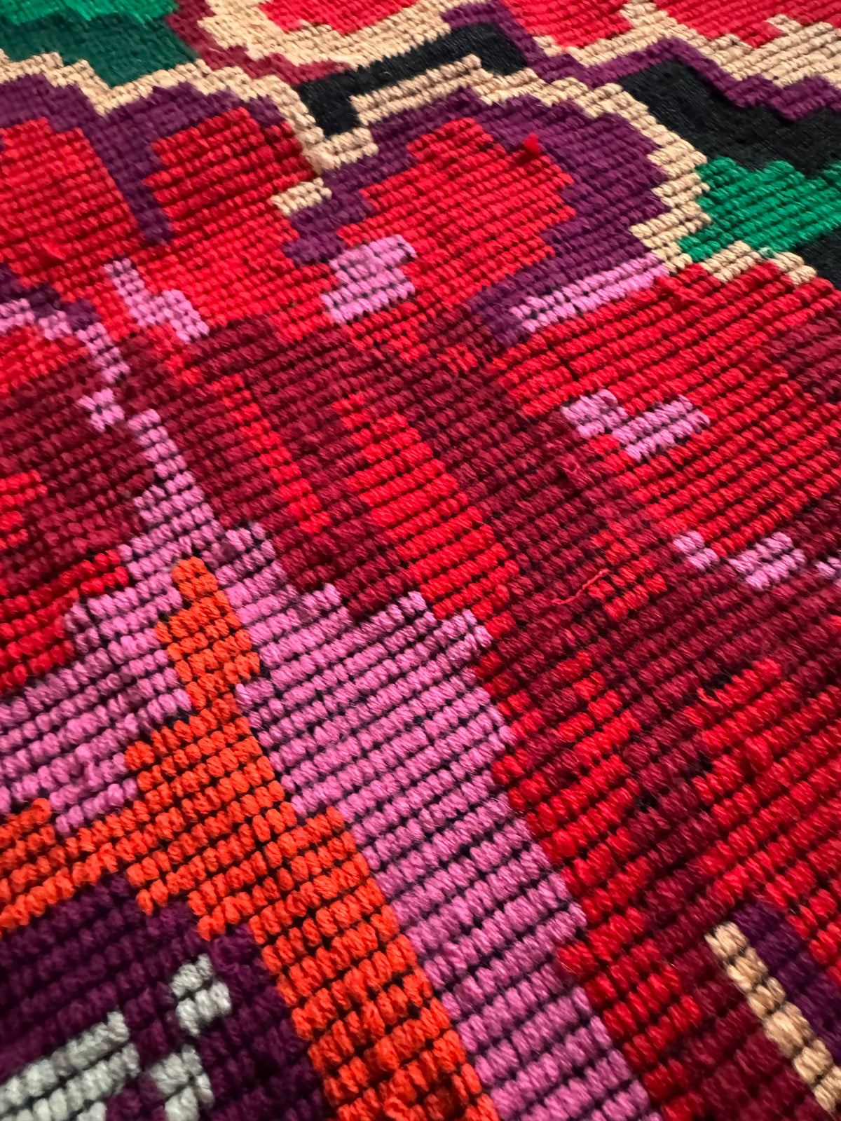 Vintage Black Floral Moldavian Wool Runner Rug, 228x100 cm, view 10