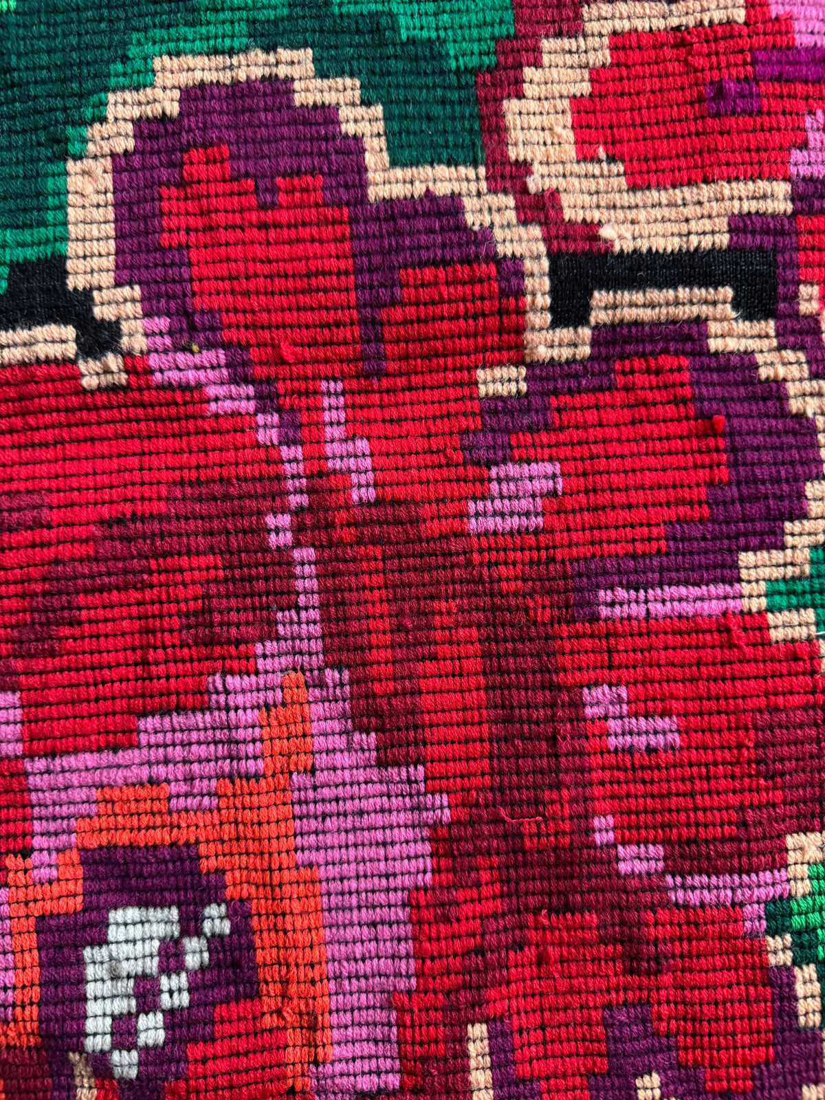 Vintage Black Floral Moldavian Wool Runner Rug, 228x100 cm, view 9