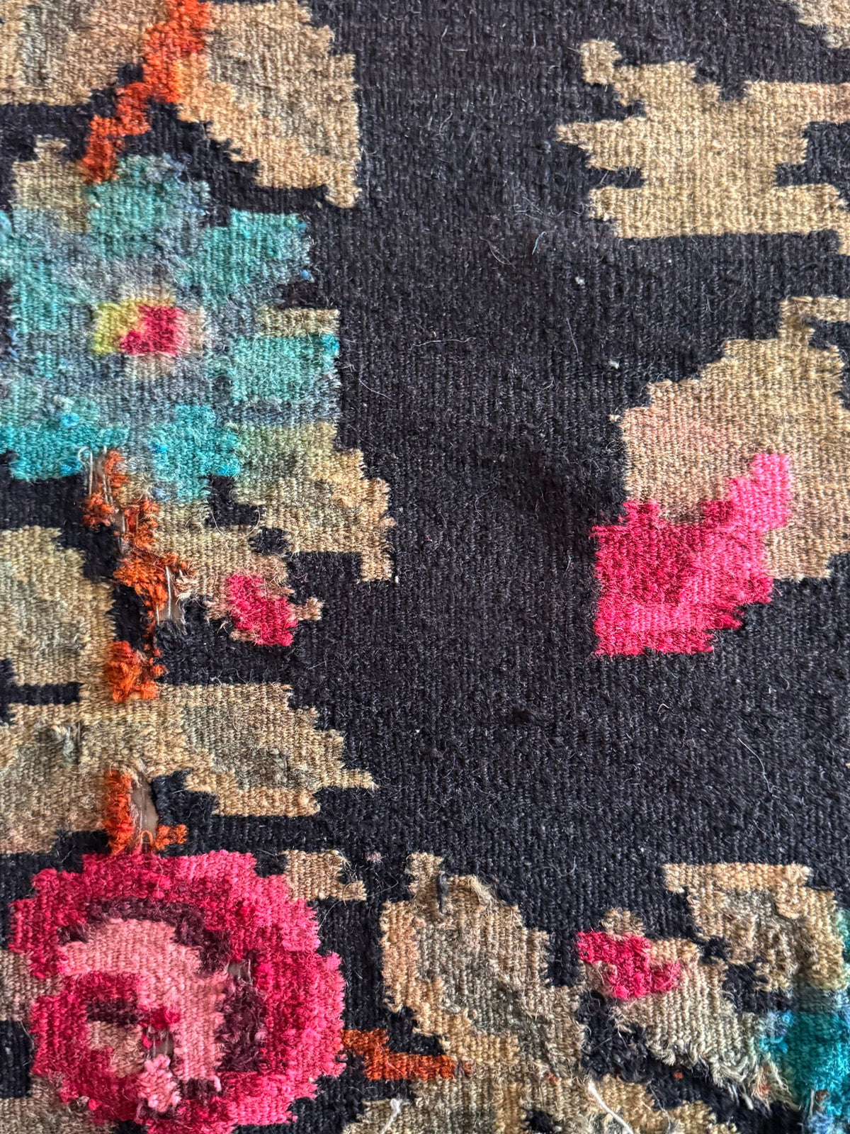 Old Floral Bessarabian Wool Rug, 290x180 cm, view 13