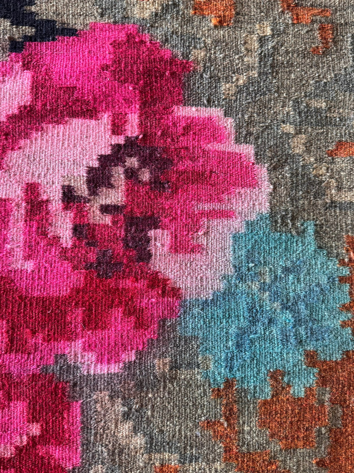 Old Floral Bessarabian Wool Rug, 290x180 cm, view 8