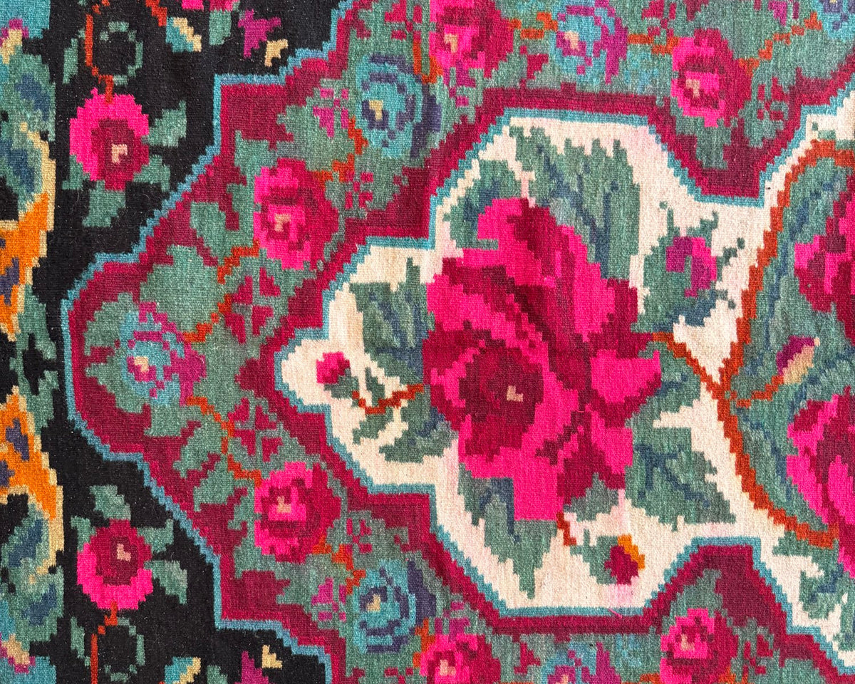 Old Floral Bessarabian Wool Rug, 300x200 cm, view 11