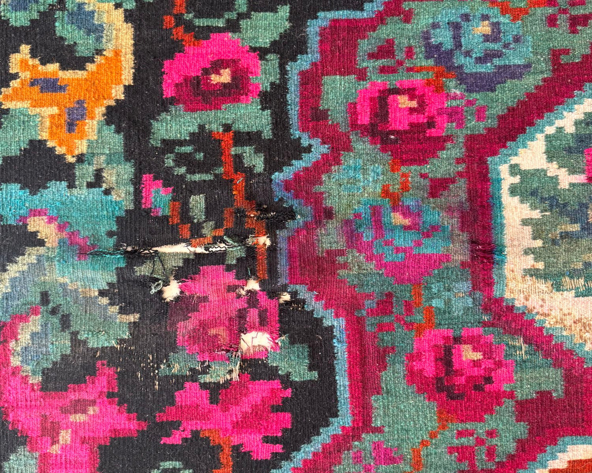 Old Floral Bessarabian Wool Rug, 300x200 cm, view 13