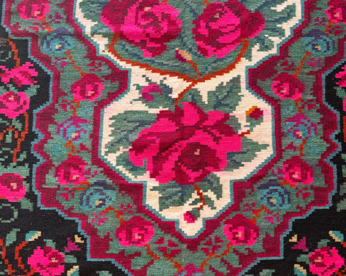 Old Floral Bessarabian Wool Rug, 300x200 cm, view 7