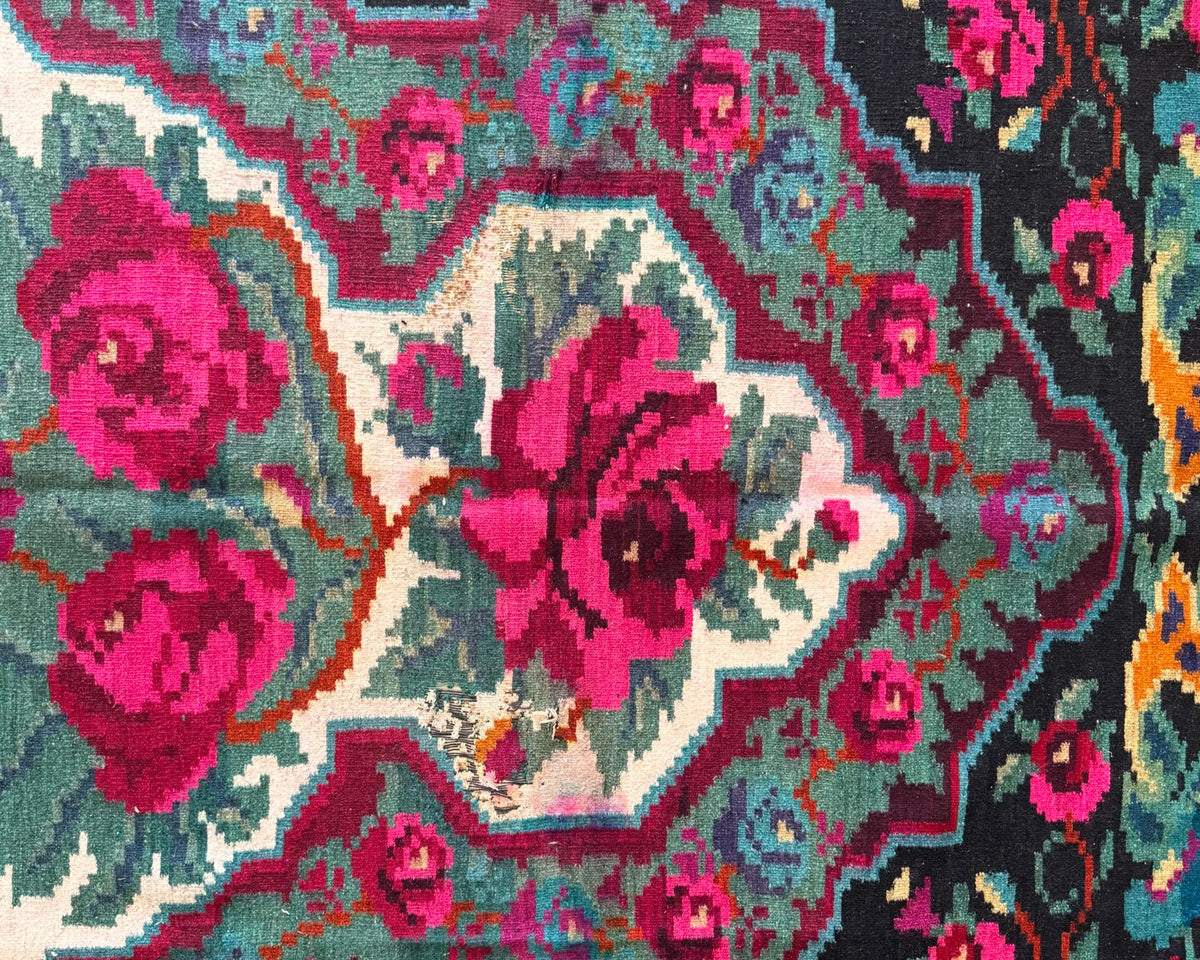 Old Floral Bessarabian Wool Rug, 300x200 cm, view 8