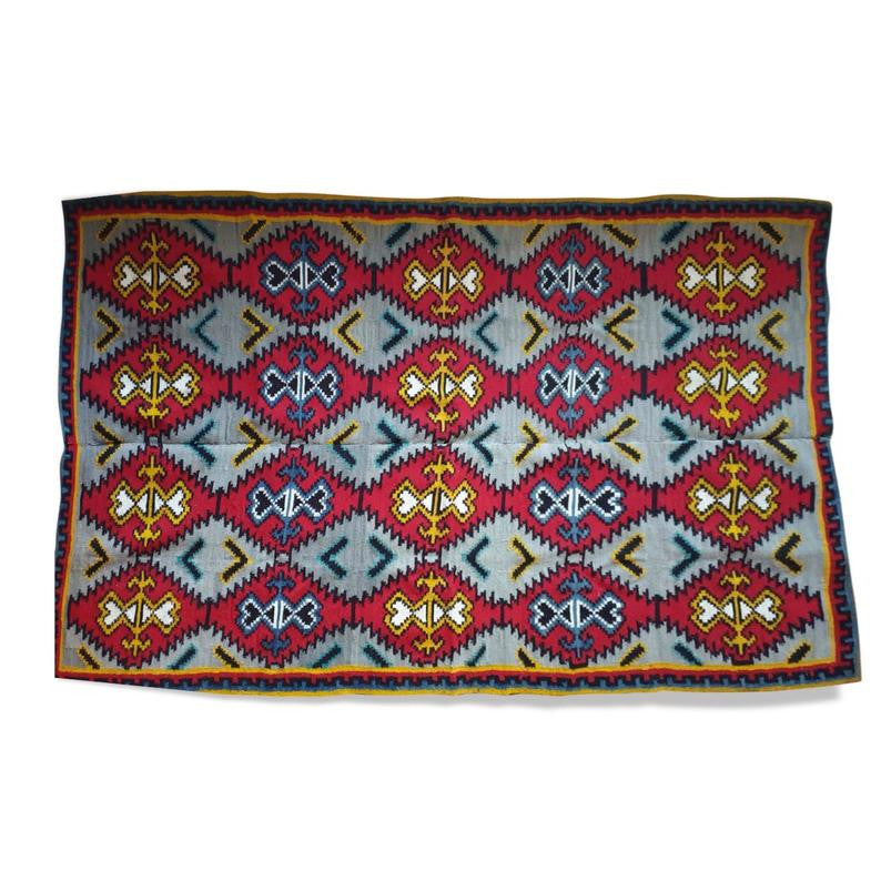 Old Romanian Kilim Rug, 250x175 cm, view 4