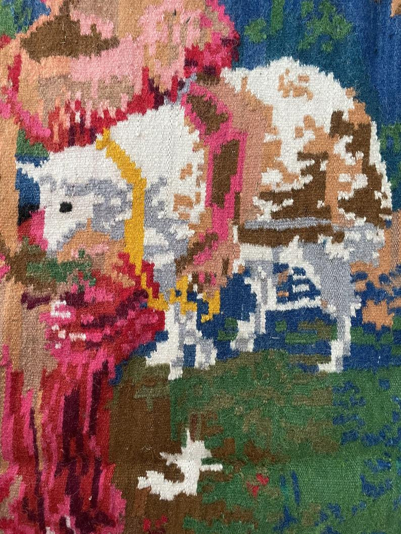 Old Floral Romanian Wool Rug, 315x185 cm, view 6