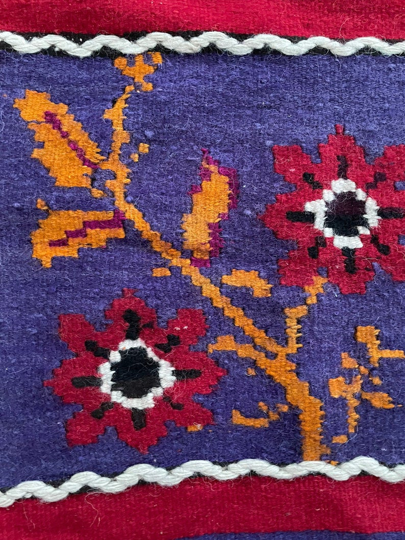 Vintage Floral Oltenian Wool Rug, 353x157 cm, view 8