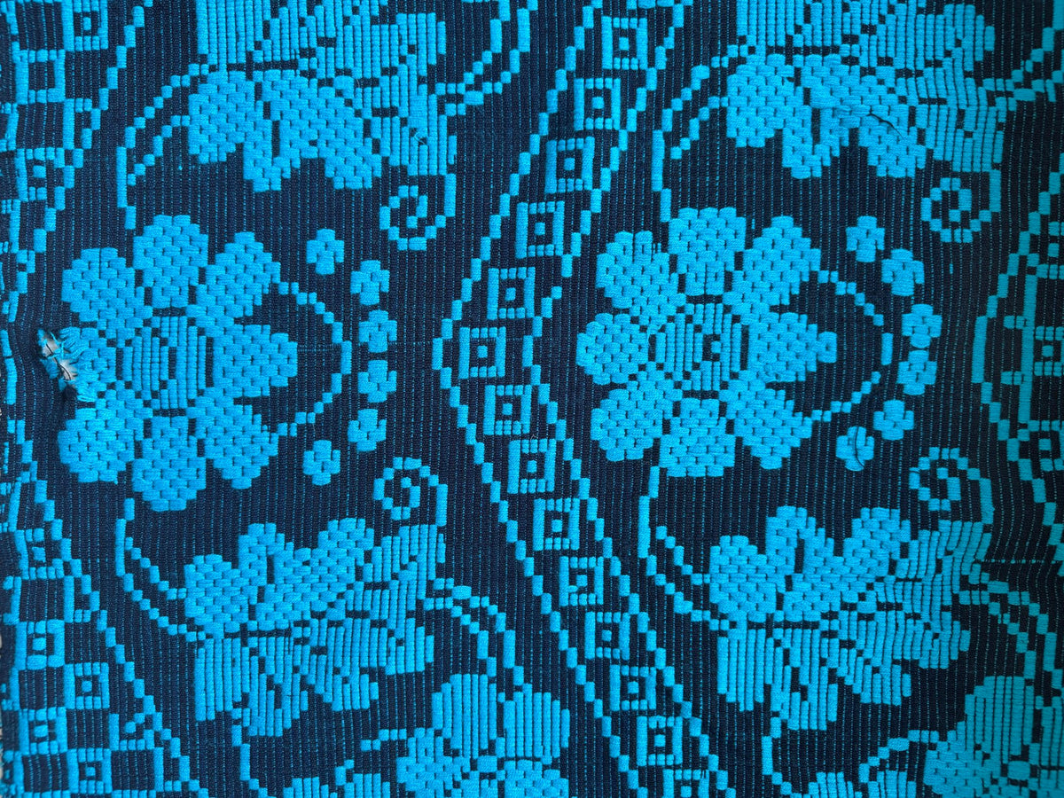 Handwoven Black Floral Romanian Runner Rug, 220x70 cm, view 11