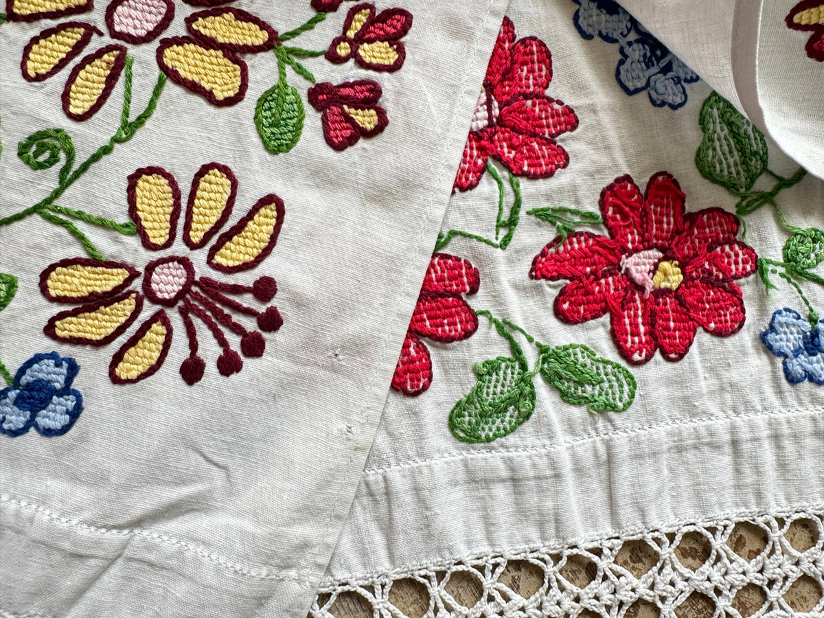 Romanian Folk Towel, Cross-Stitch and Lace, 160x40 cm, view 11