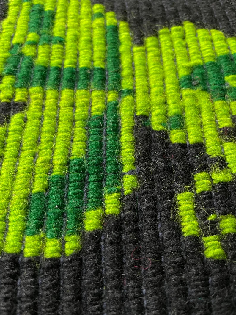 Vintage Pink & Blue Floral Romanian Wool Rug, 201x150 cm, view 8