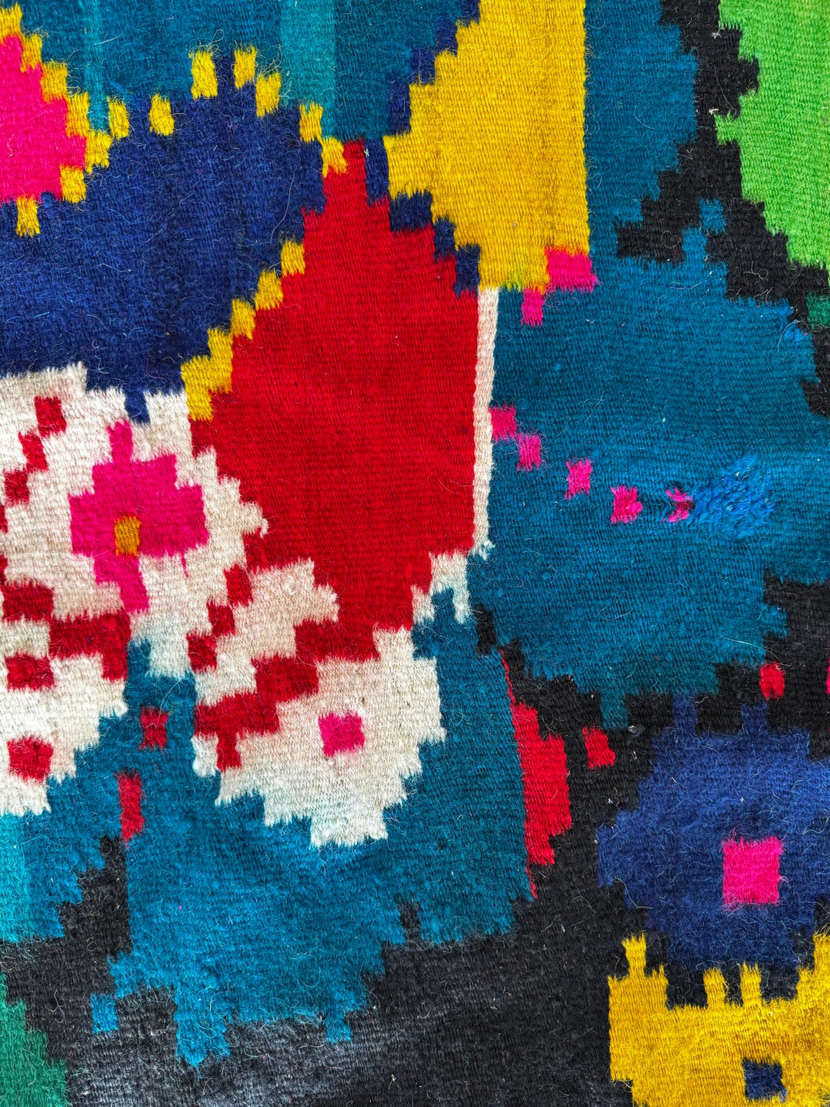 Handwoven Black Floral Romanian Wool Runner Rug, 340x77 cm, view 11