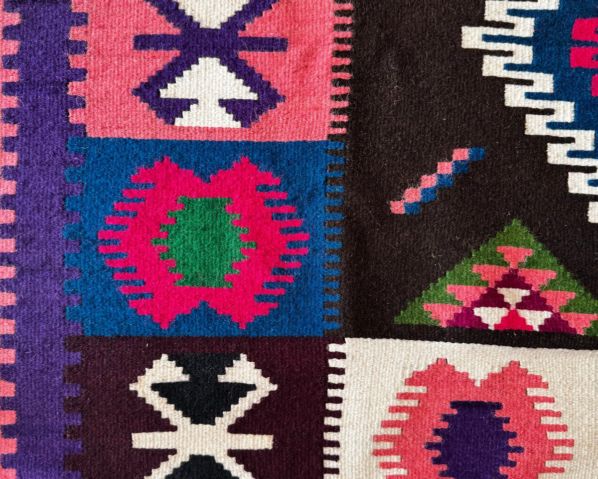 Vintage Reversible Banat Folk Wool Kilim, 210x150 cm, view 7