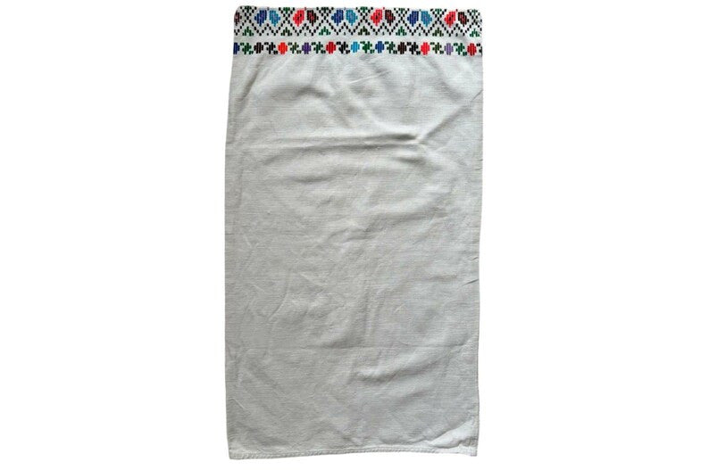 Vintage Handloom Pillow Case, Rustic Pattern, 83x39 cm
