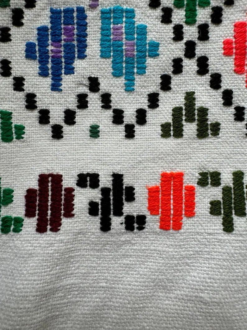 Vintage Handloom Pillow Case, Rustic Pattern, 83x39 cm, view 7