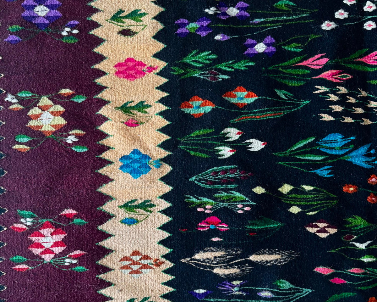 Vintage Floral Oltenian Wool Kilim Rug, 283x183 cm, view 10