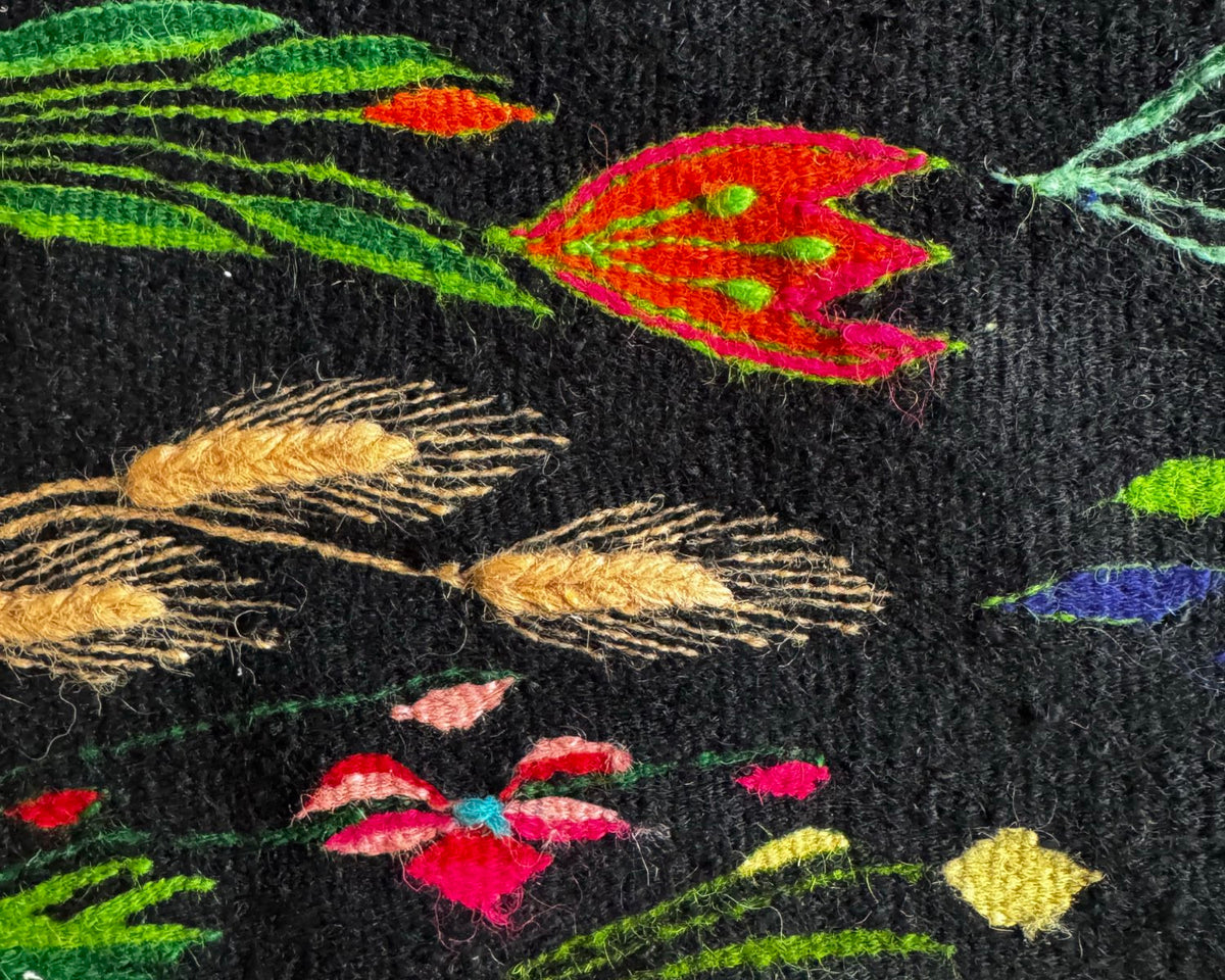 Vintage Floral Oltenian Wool Kilim Rug, 283x183 cm, view 11