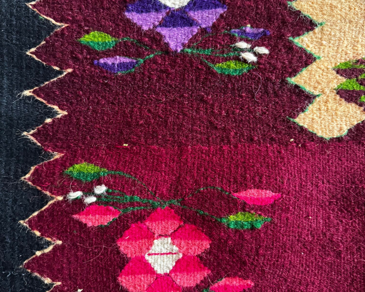Vintage Floral Oltenian Wool Kilim Rug, 283x183 cm, view 13