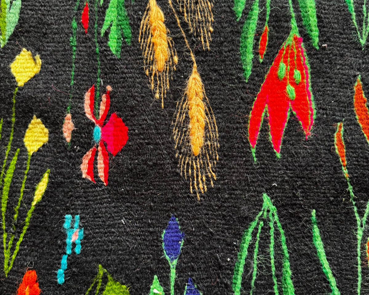 Vintage Floral Oltenian Wool Kilim Rug, 283x183 cm, view 6