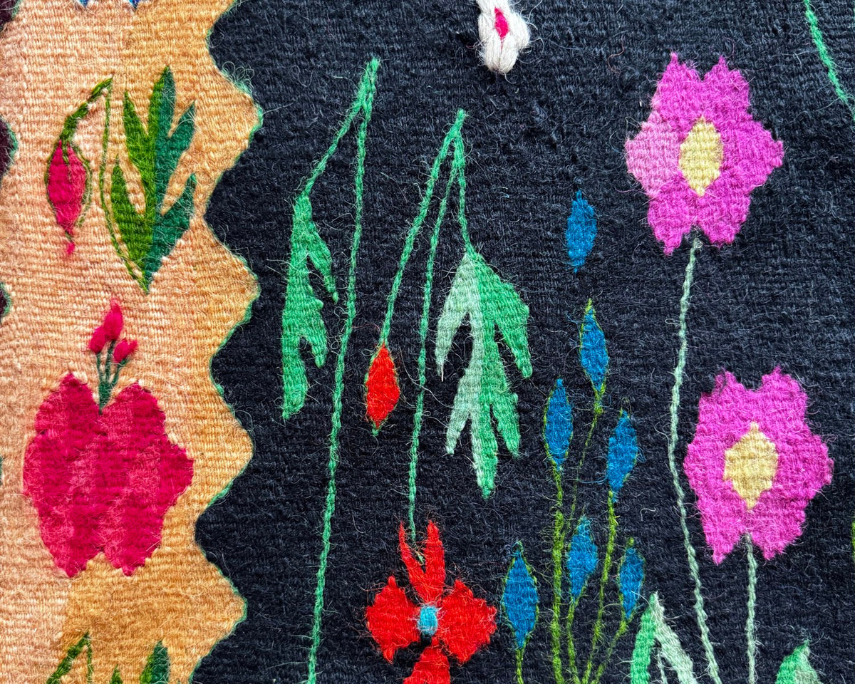 Vintage Floral Oltenian Wool Kilim Rug, 283x183 cm, view 7