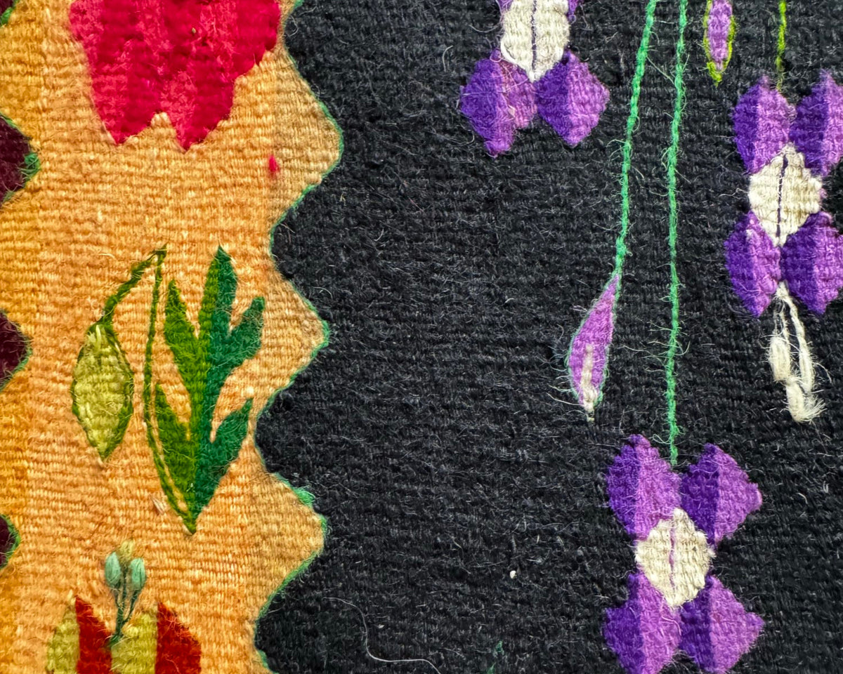 Vintage Floral Oltenian Wool Kilim Rug, 283x183 cm, view 8