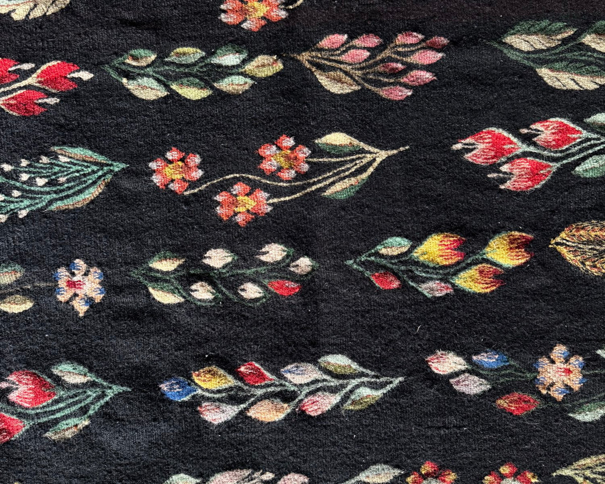 Vintage Geometric Oltenian Wool Kilim Rug, 195x143 cm, view 5