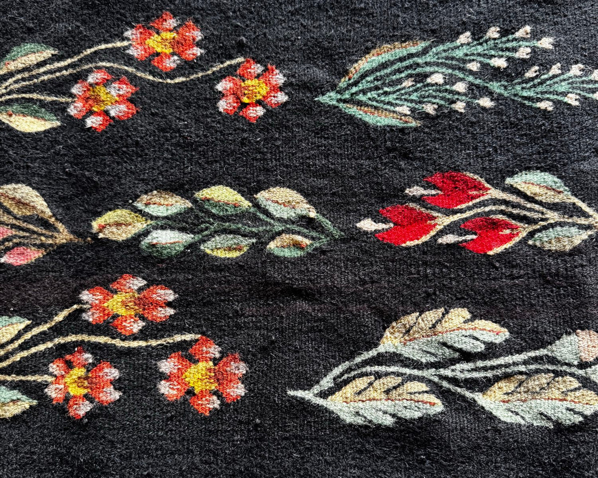 Vintage Geometric Oltenian Wool Kilim Rug, 195x143 cm, view 7