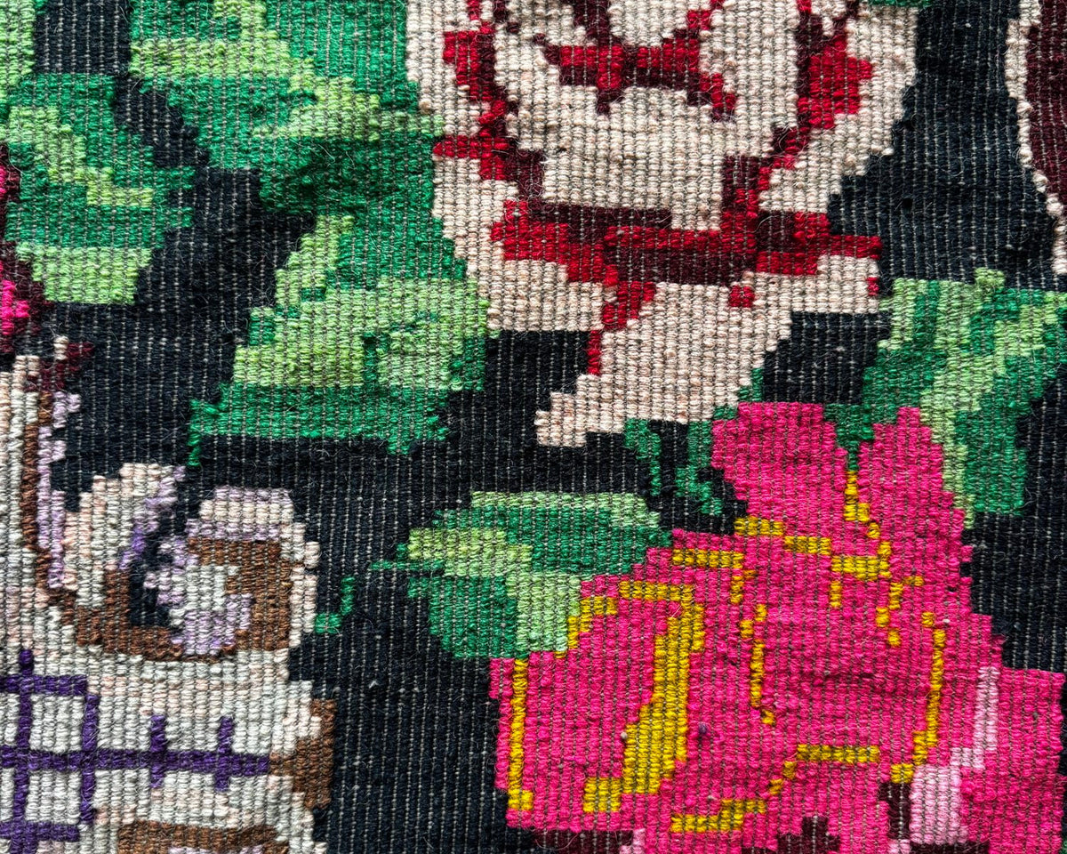 Vintage Floral Oltenian Wool Rug, 295x160 cm, view 10