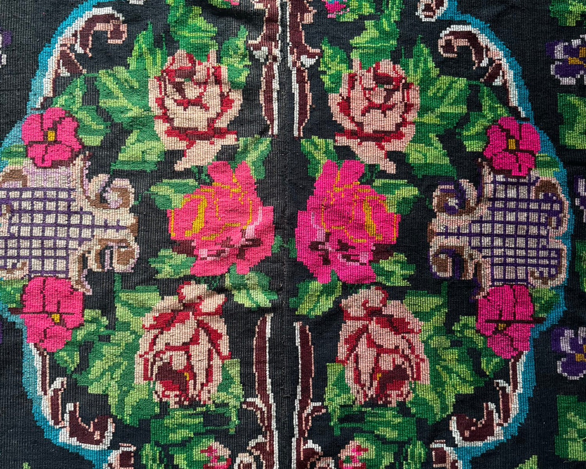 Vintage Floral Oltenian Wool Rug, 295x160 cm, view 6
