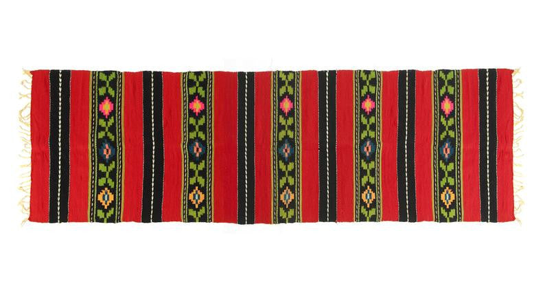 Vintage Red Striped Oltenian Wool Runner Rug, 280x75 cm, view 2