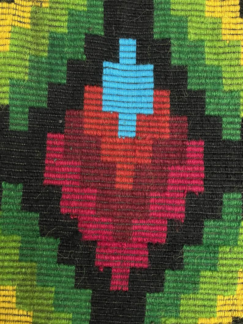 Vintage Geometric Romanian Rug, 238x144 cm, view 4