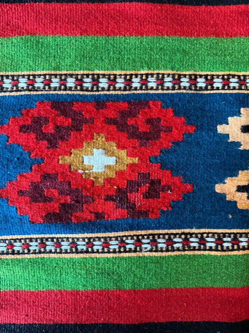 Vintage Striped Romanian Wool Rug, 230x160 cm, view 10