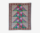 Handwoven Floral Banat Wool Rug, 196x142 cm