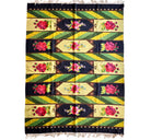 Vintage Green Floral Bessarabian Wool Rug, 300x200 cm