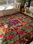 Handwoven Floral Bessarabian Wool Rug, 250x210 cm, view 3