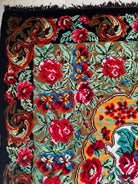 Handwoven Floral Bessarabian Wool Rug, 250x210 cm, view 7