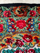 Handwoven Floral Bessarabian Wool Rug, 250x210 cm, view 8