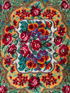 Handwoven Floral Bessarabian Wool Rug, 250x210 cm, view 9