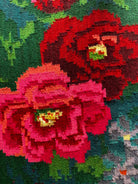 Handwoven Blue Floral Bessarabian Wool Rug, 335x175 cm, view 10