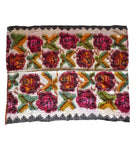 Handwoven Floral Bistrița Wool Cerga Bedspread, 205x175 cm, view 2